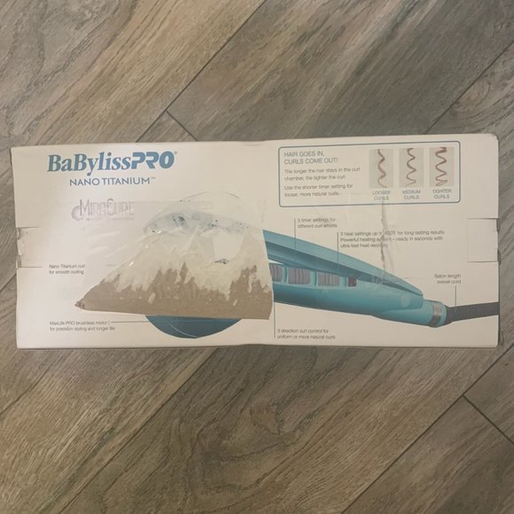 BABYLISSPRO NANO TITANIUM PROFESSIONAL AUTOMATIC CURLER MIRACURL3 CURL SETTINGS - Picture 2 of 12